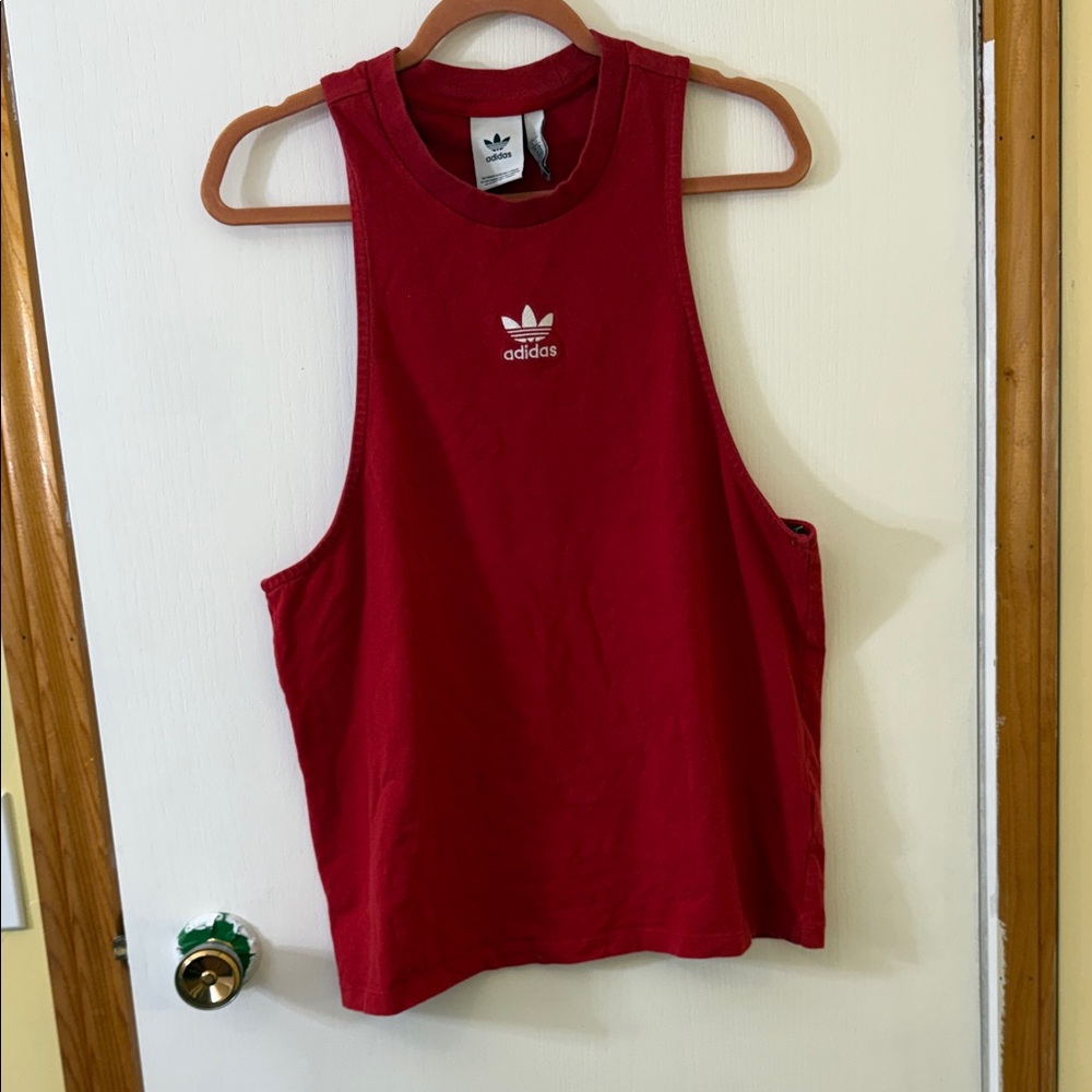 🦋2/30 Vintage Adidas Originals Red Tank Top